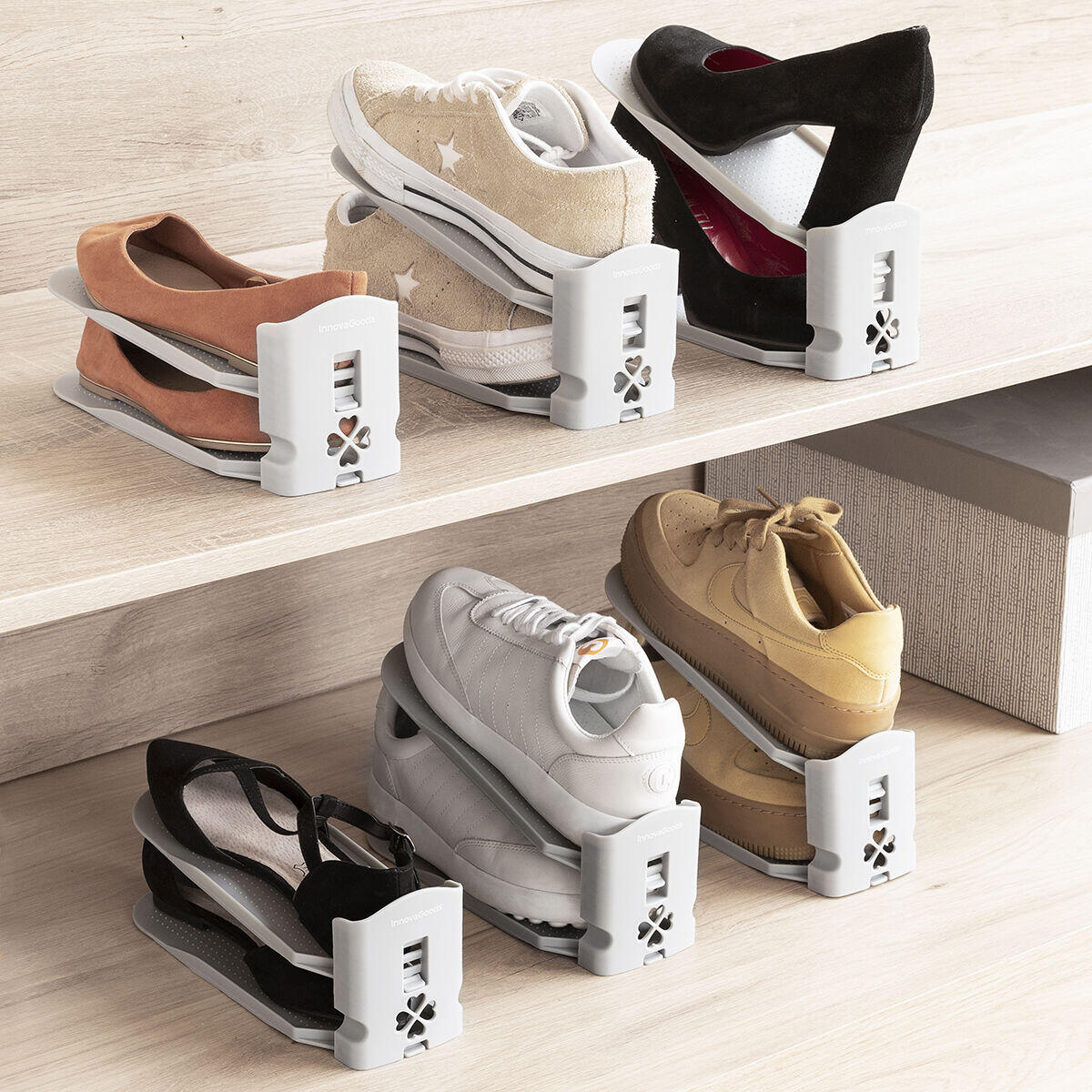 Organizador de Zapatos Regulable Sholzzer 6 Unidades