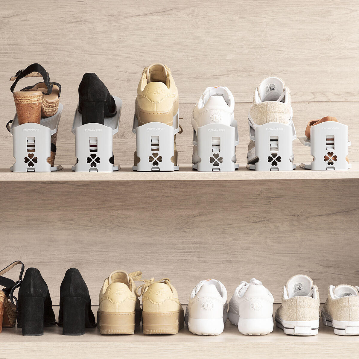 Organizador de Zapatos Regulable Sholzzer 6 Unidades