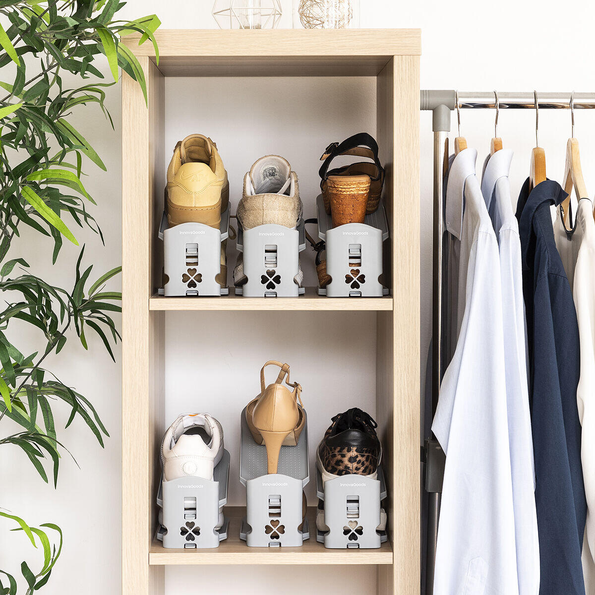 Organizador de Zapatos Regulable Sholzzer 6 Unidades