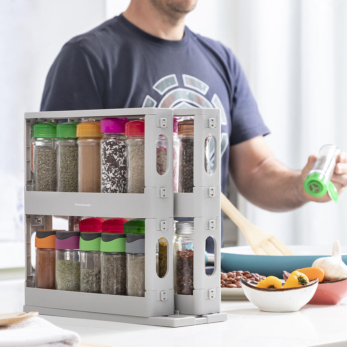 Organizador de Especias Deslizante y Pivotante Rispick