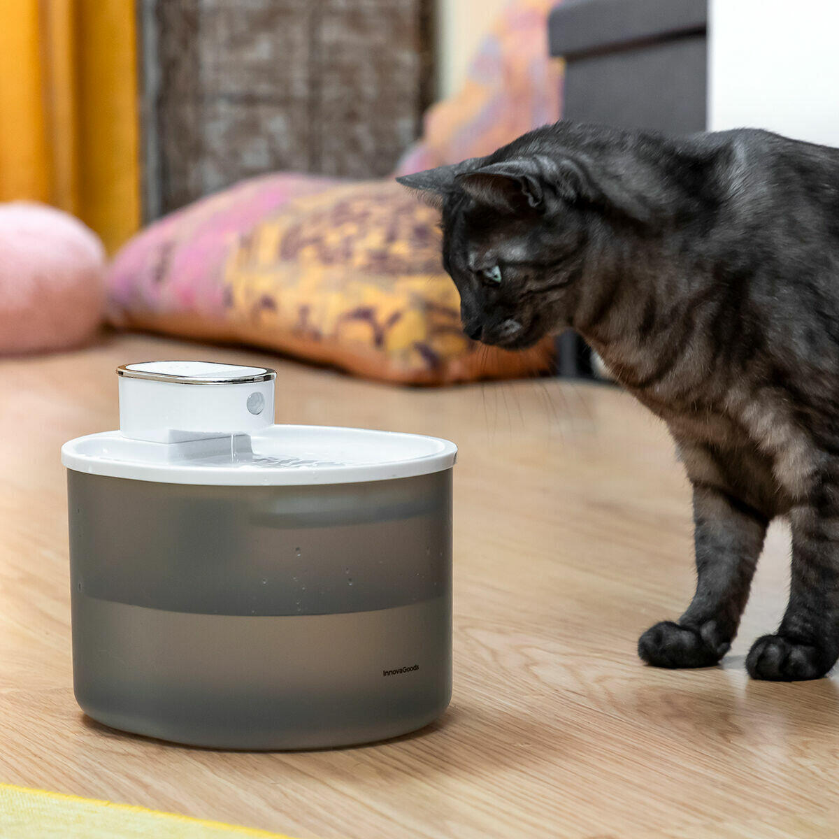Fuente para Gatos Recargable con Sensor