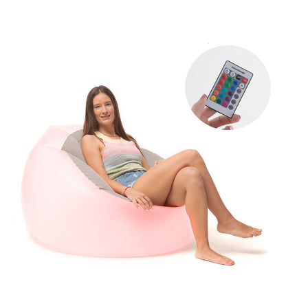 Sillón inflable inteligente con luz LED