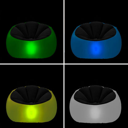 Sillón inflable inteligente con luz LED