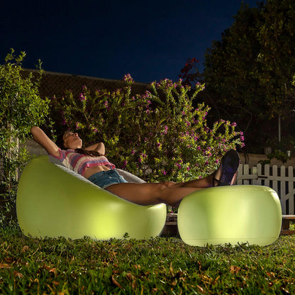 Sillón inflable inteligente con luz LED